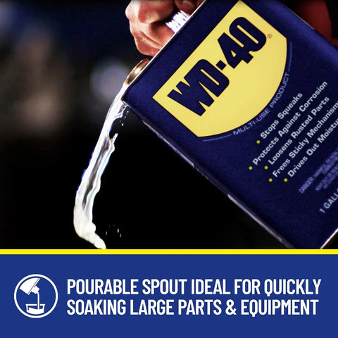 WD-40 Original Formula, Multi-Use Product, One Gallon [4-Pack]