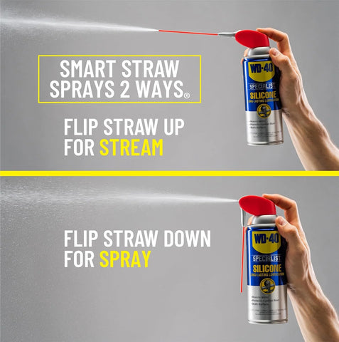 WD-40 Specialist® Silicone, Dry Silicone Lubricant for Window Tracks, Cables, Pulleys, Superior Lubrication for Equipment, Moving Parts, Industrial Applications, Bigger Can, 13.3 OZ [6-Pack]
