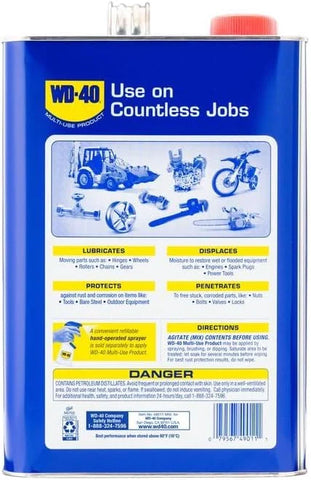 WD-40 Original Formula, Multi-Use Product, One Gallon [4-Pack]