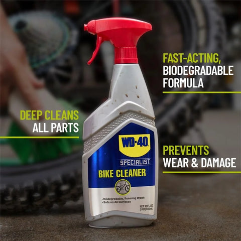 WD-40 Bike Specialist Bike Cleaner, Foaming Trigger, 32oz [4-Pack]