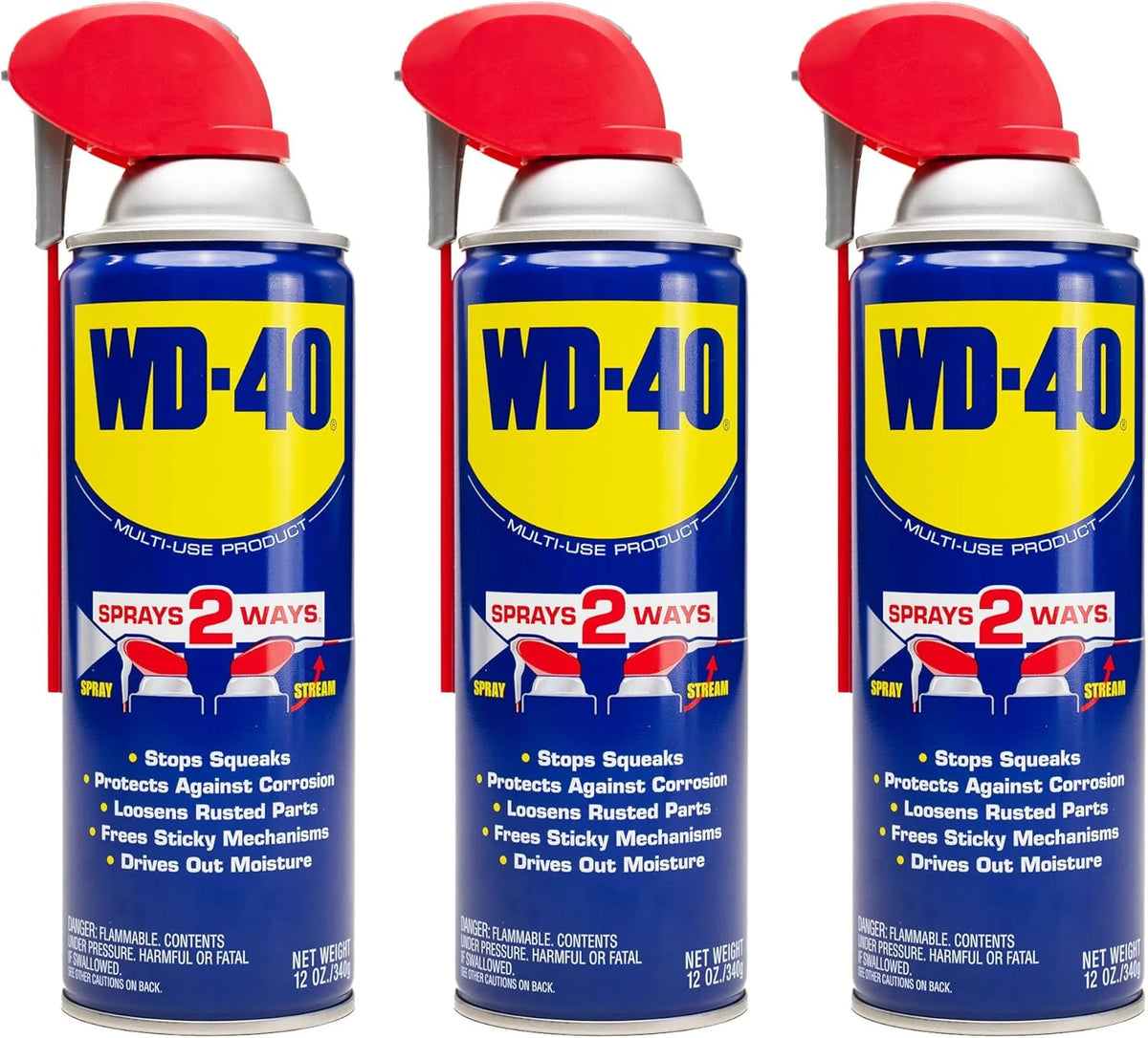 WD-40 Original Formula, Multi-Use Product with Smart Straw Sprays 2 Ways,12 OZ, 3-Pack, 12 OZ, [8-Pack]
