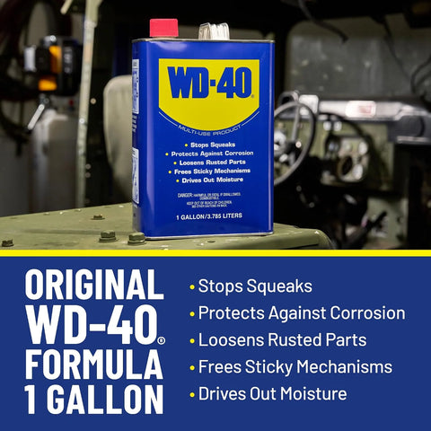 WD-40 Original Formula, Multi-Use Product, One Gallon [4-Pack]