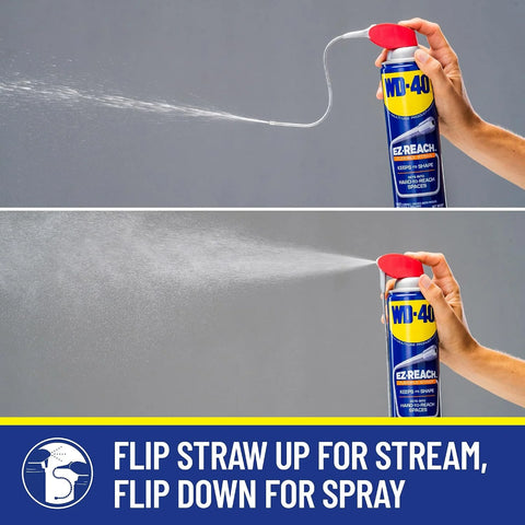 WD-40 Original Formula, Multi-Use Product, EZ-REACH Flexible Straw, 14.4 OZ [6-Pack]
